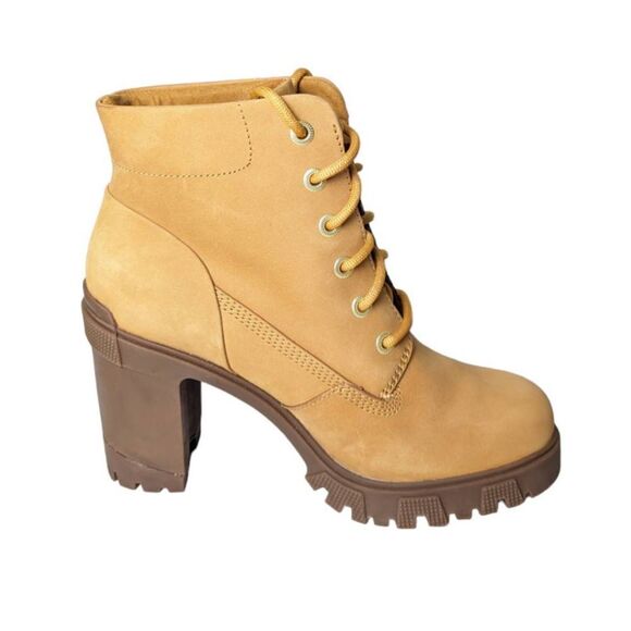 NWOB TIMBERLAND Lana Point Lace Up Heeled Boot Size 8 - Picture 8 of 10